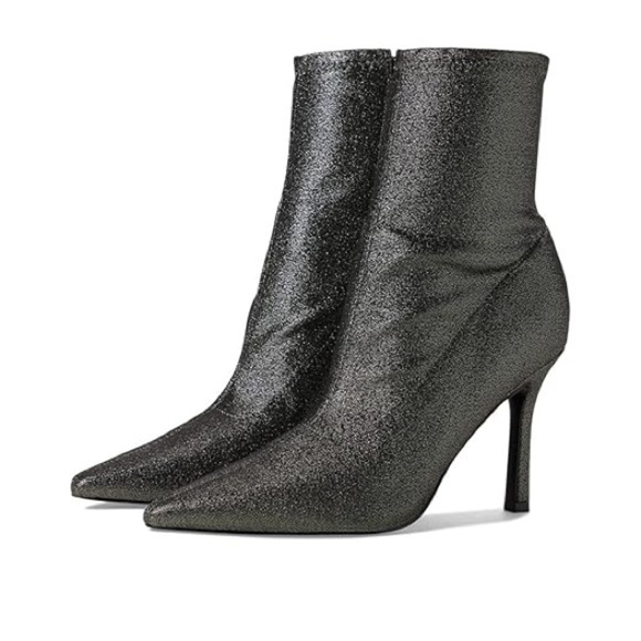 Marc Fisher LTD Kellen Pointed Toe Heel bootie Sz 6M in Pewter - Picture 1 of 10